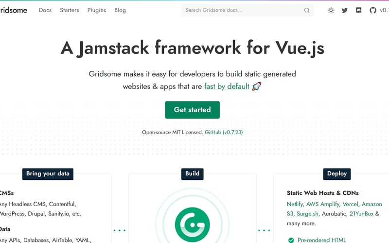 Gridsome screenshot 2