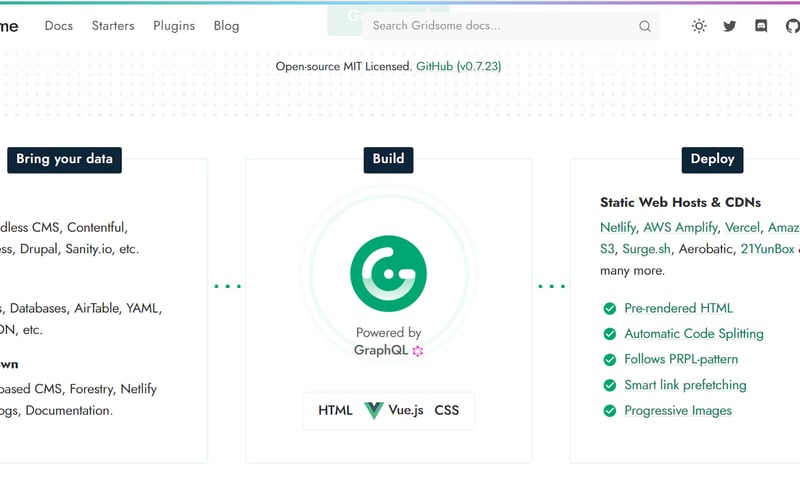Gridsome screenshot 3