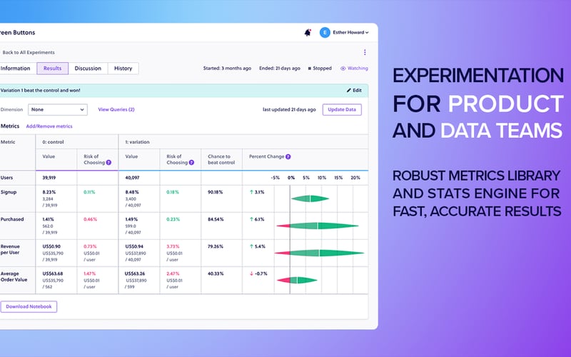 GrowthBook screenshot 3