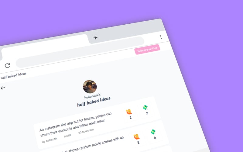 Half baked ideas screenshot 3