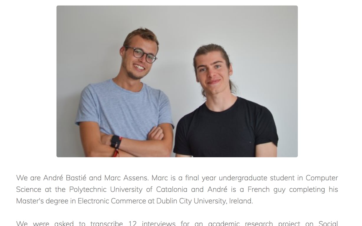 Happy Scribe preview