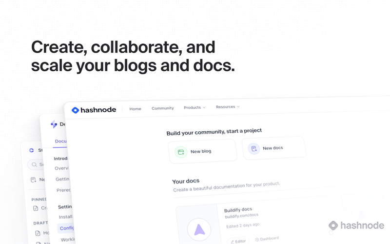 Hashnode screenshot 1