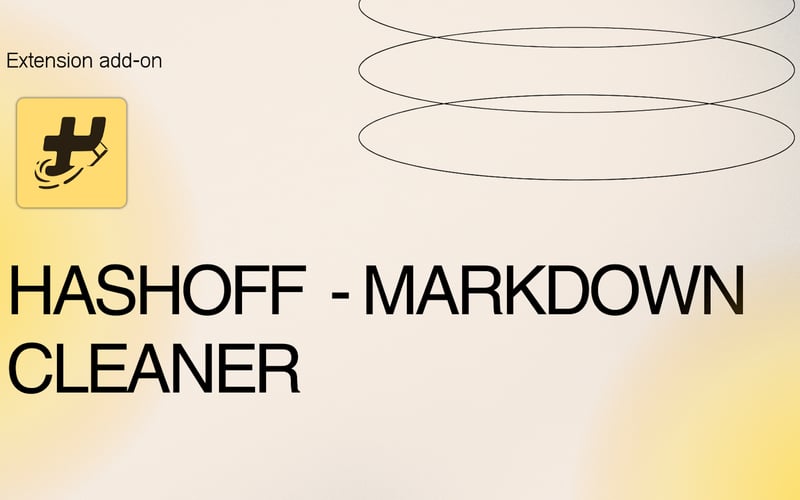 Hashoff - Markdown Cleaner screenshot 1