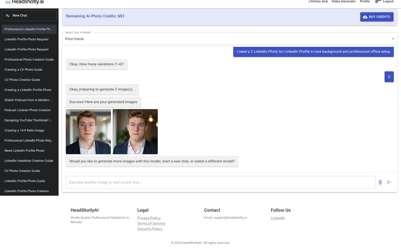 Headshotly.ai screenshot 1