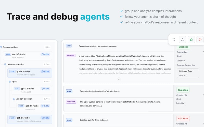 Helicone AI screenshot 3
