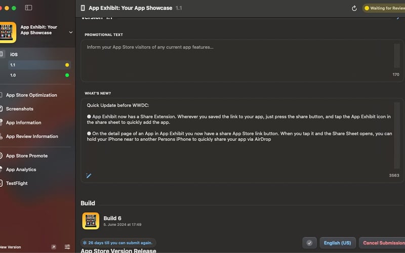 Helm for App Store Connect screenshot 1