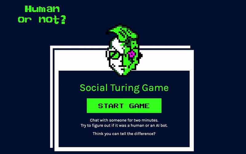 Humanornot.so A Turing Test Game screenshot 1