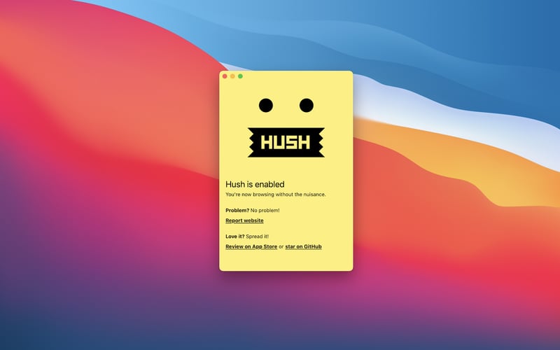Hush for Safari screenshot 1
