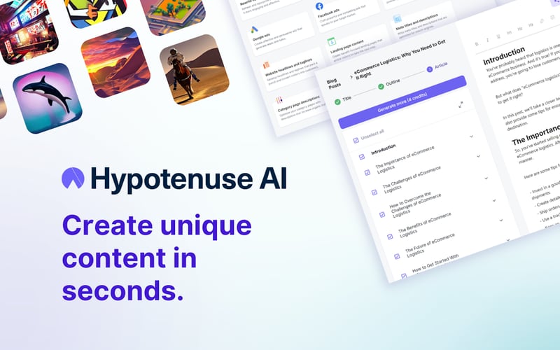 Hypotenuse AI screenshot 1