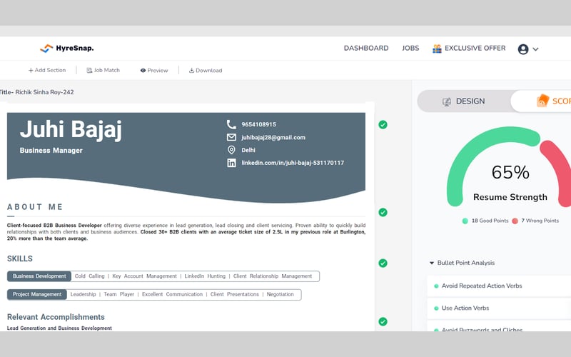 HyreSnap screenshot 2