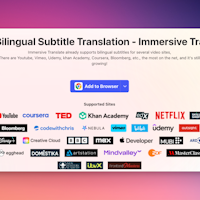 Immersive Translate Bilingual Video