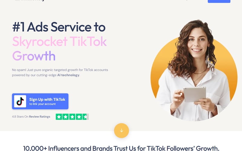 Influensly screenshot 1