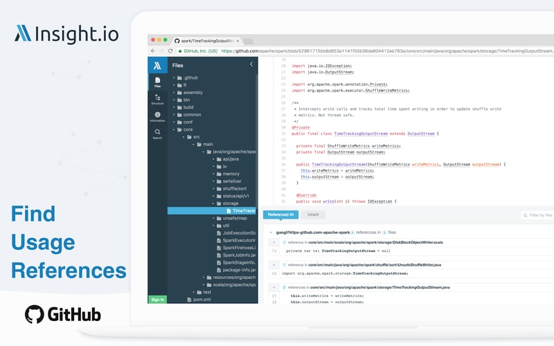 Insight.io for GitHub screenshot 2