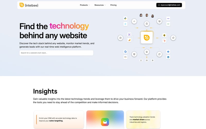 IntelBee - Uncover the Web's DNA screenshot 1
