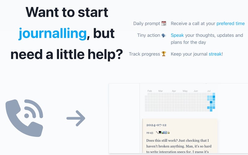 Journal Calls screenshot 1