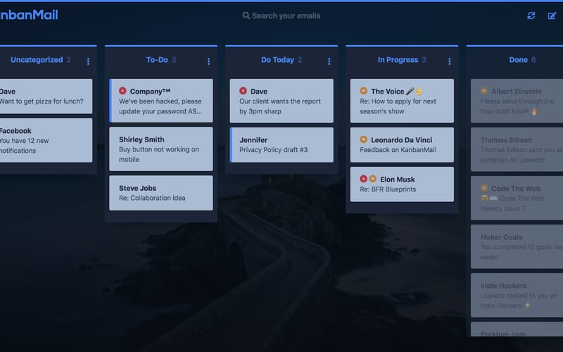 KanbanMail screenshot 3
