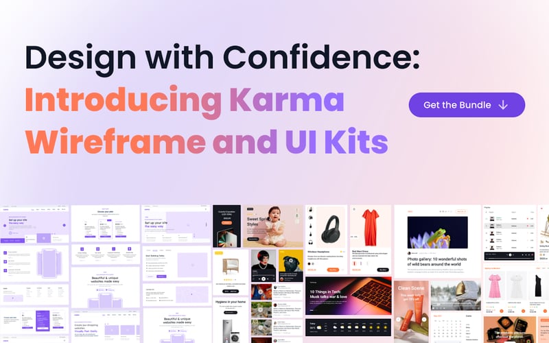 Karma Wireframe Kit screenshot 1