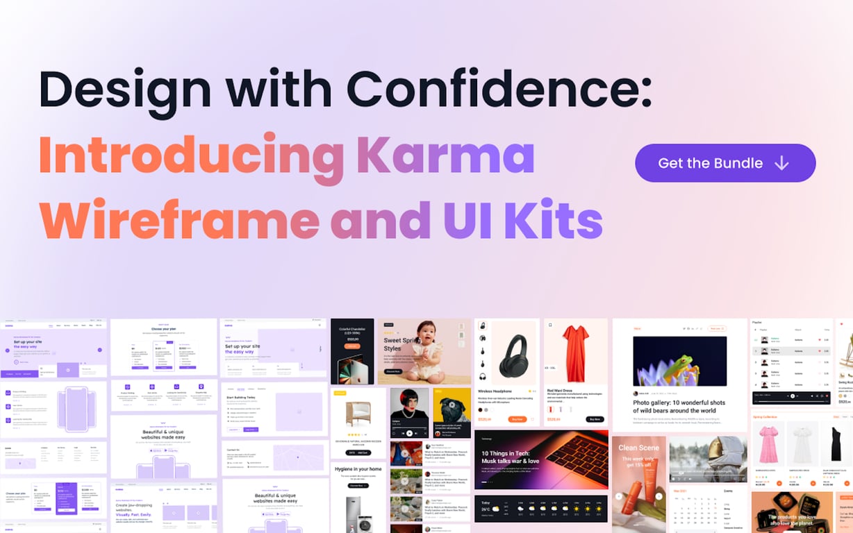 Karma Wireframe Kit preview