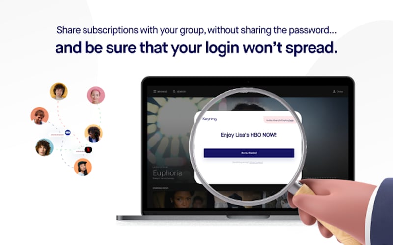 Keyring - Safely share subscriptions screenshot 2