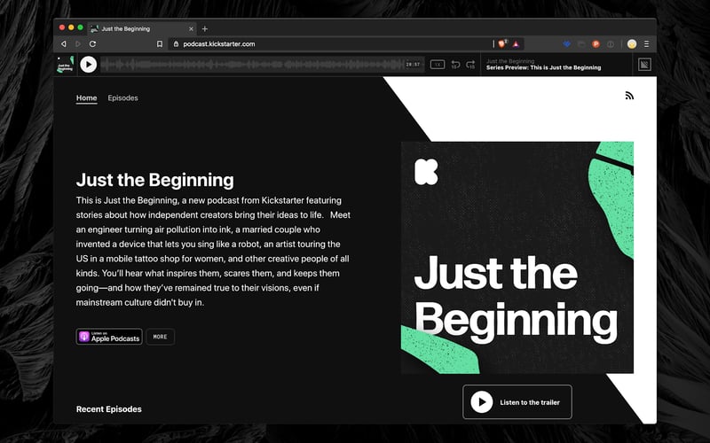 Kickstarter screenshot 2