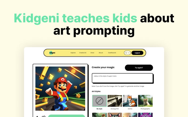 Kidgeni screenshot 1