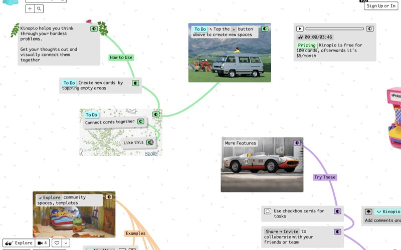 Kinopio screenshot 1