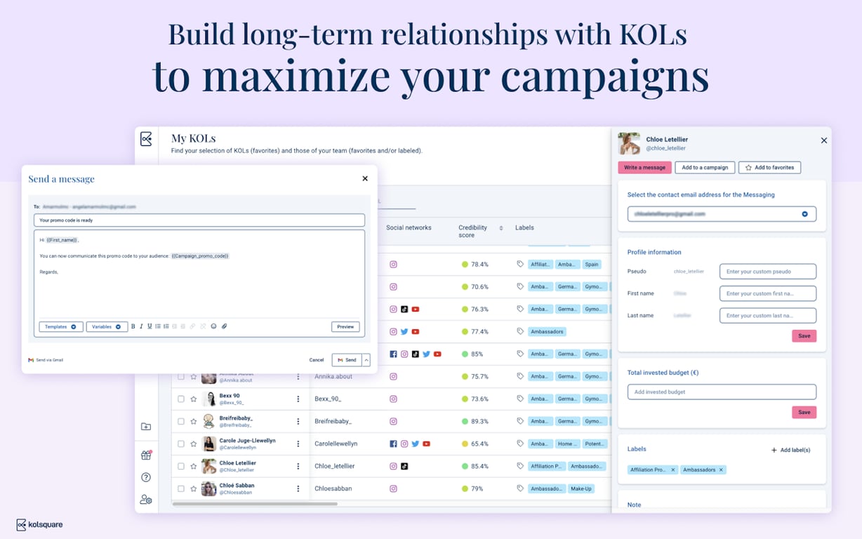 Kolsquare Chrome Extension preview