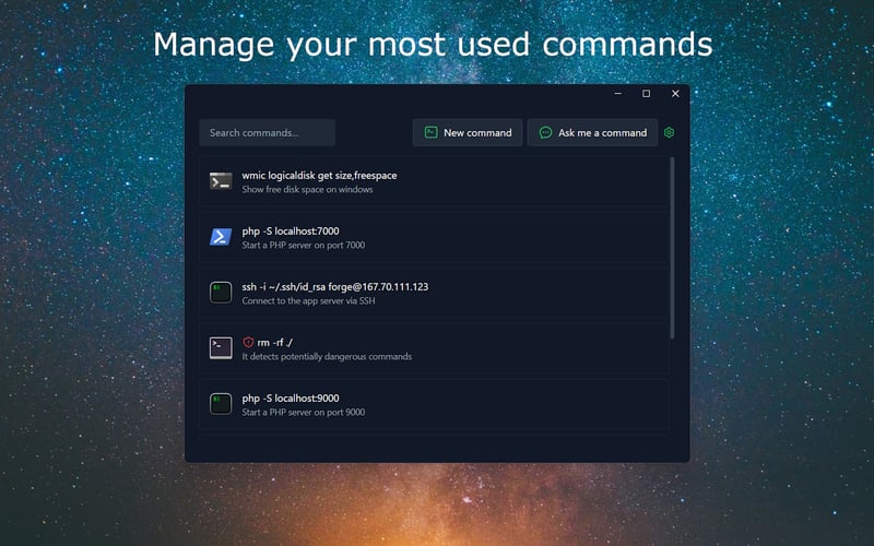 Komandi screenshot 1