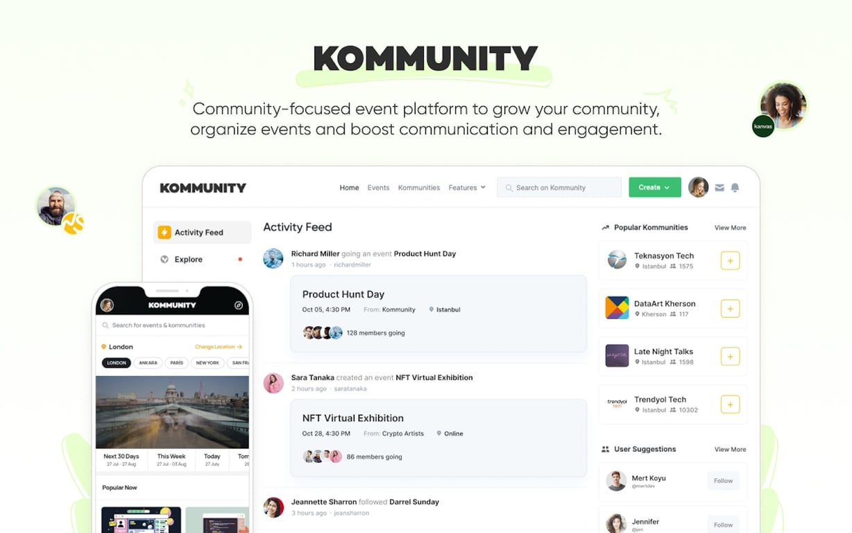 Kommunity preview