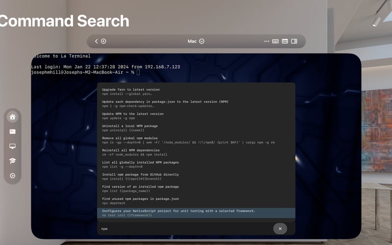 La Terminal - SSH Client for Vision Pro screenshot 2