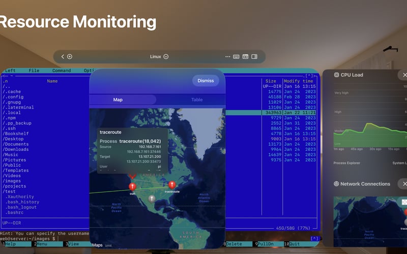 La Terminal - SSH Client for Vision Pro screenshot 3