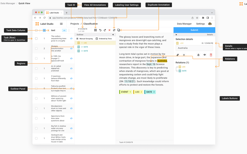 Label Studio screenshot 2