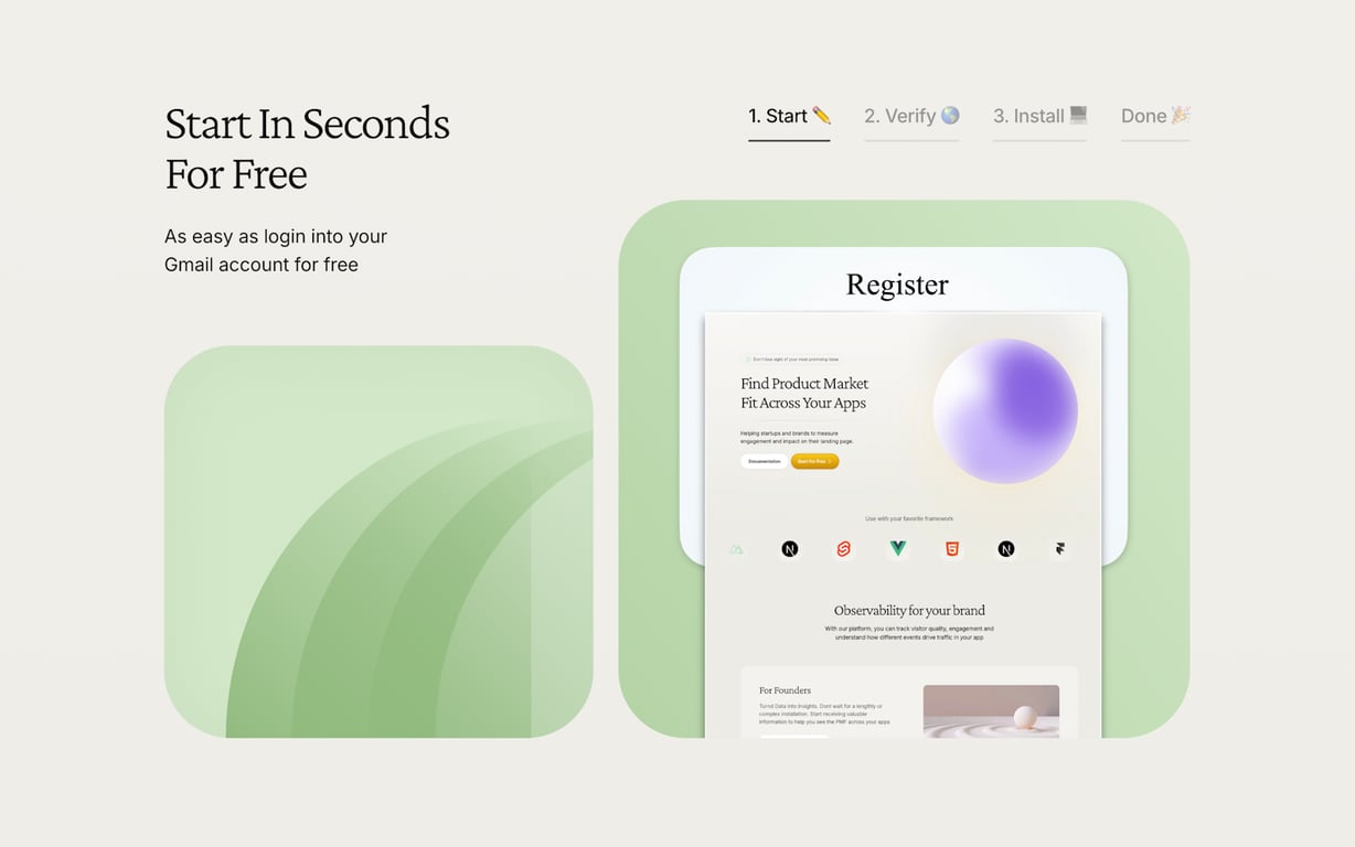 Landing Analytics preview