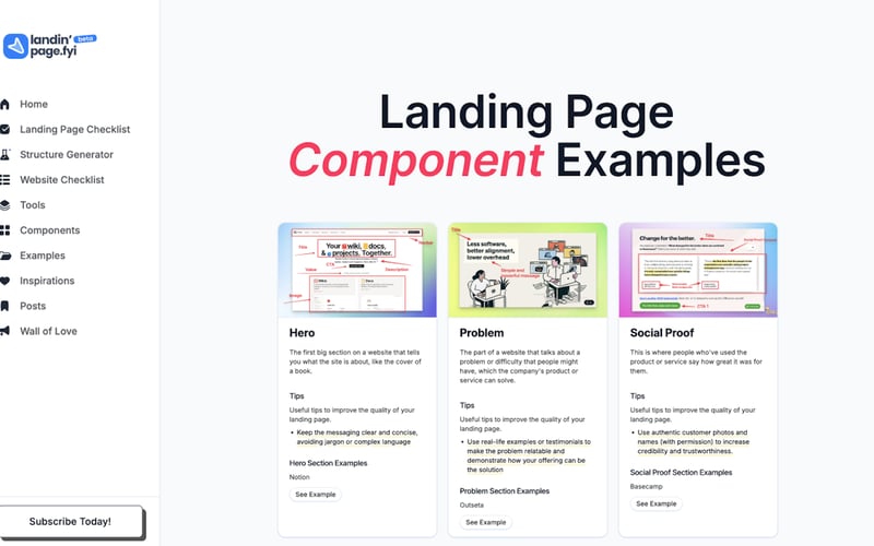 Landing Page Checklist screenshot 3