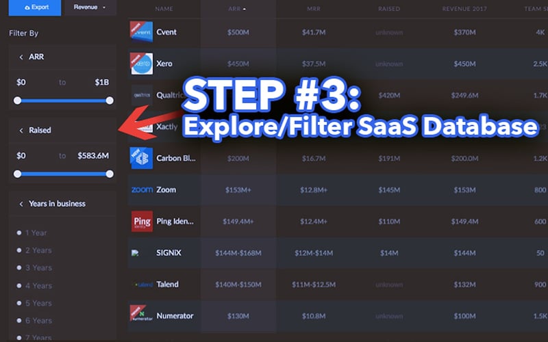 Latka SaaS Database screenshot 2