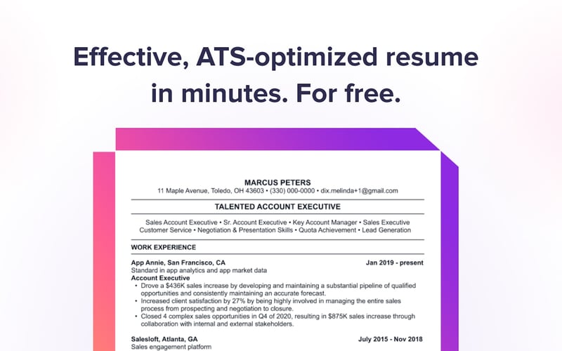 Leet Resumes screenshot 3