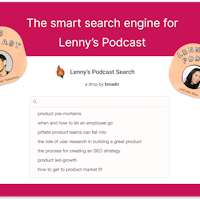 Lenny’s Podcast Search