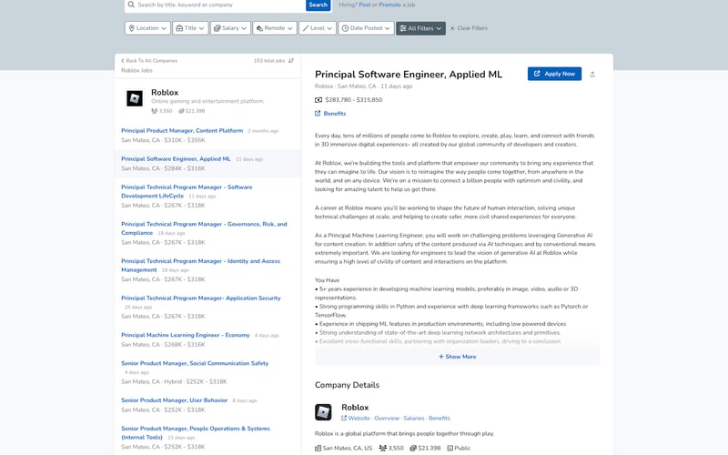 Levels.fyi screenshot 1