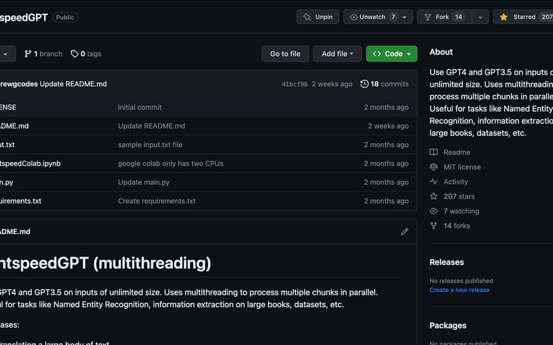 Lightspeed - GPT4 @133 tokens/s screenshot 3