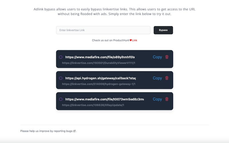 Linkvertise Bypass screenshot 2