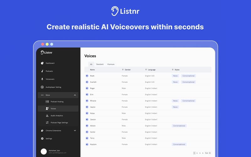 Listnr AI screenshot 1