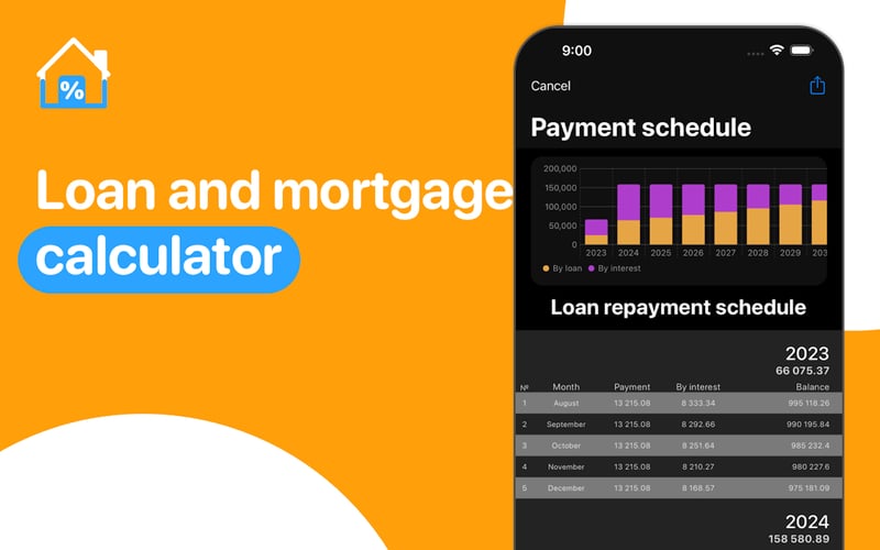 Loan and mortgage: calculator screenshot 2