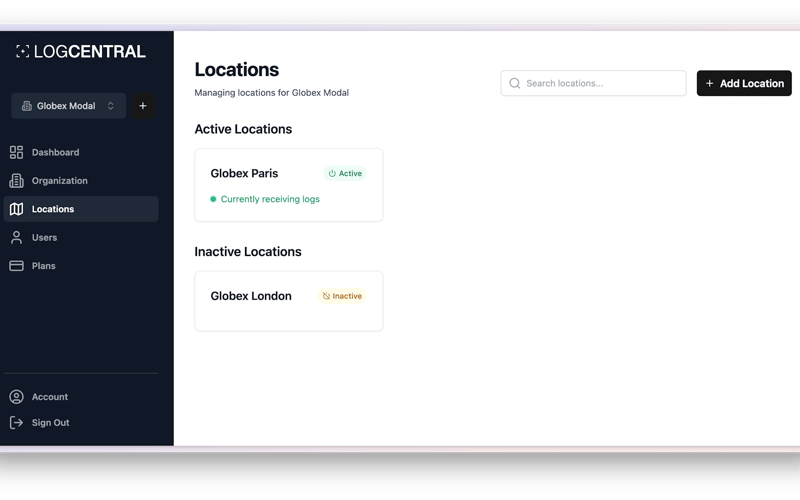 LogCentral.io screenshot 3