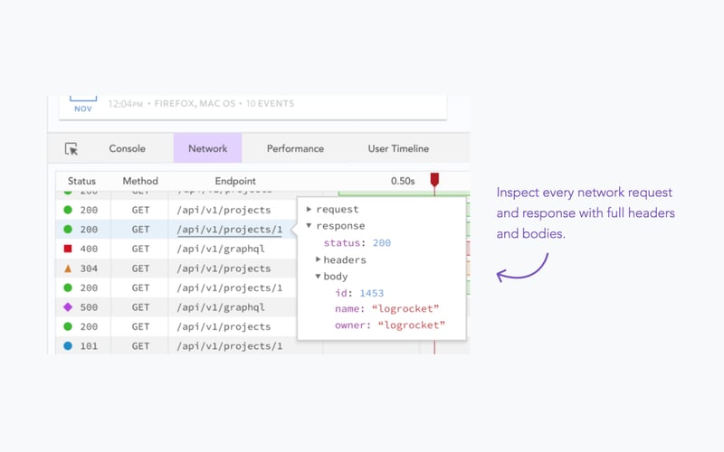 LogRocket screenshot 3