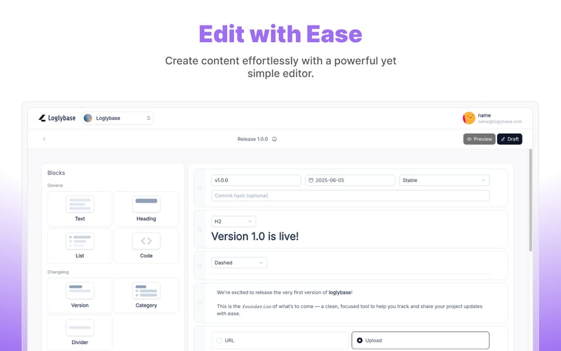Loglybase screenshot 2