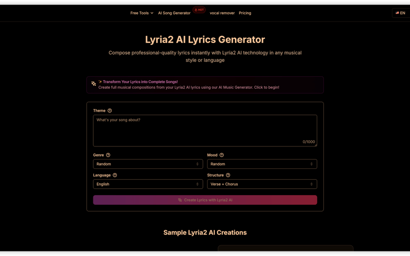 Lyria2 AI screenshot 1