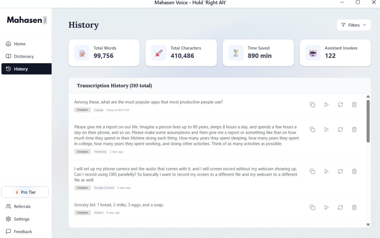 Mahasen Voice preview