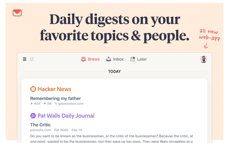 Mailbrew screenshot 2