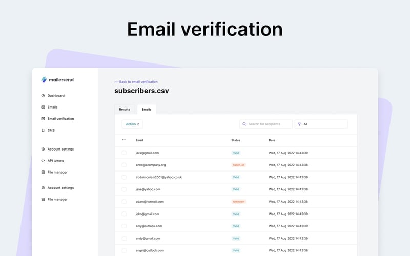 MailerSend screenshot 1