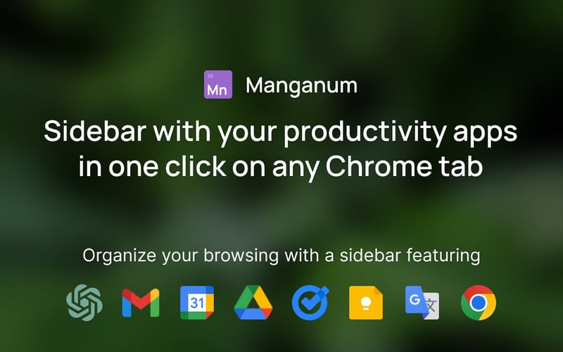 Manganum sidebar for Google Chrome screenshot 1